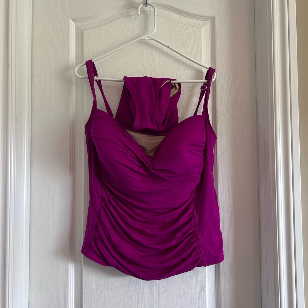 La Blanca Fuchsia tankini
